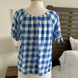 Style & Co Gingham Crop Top